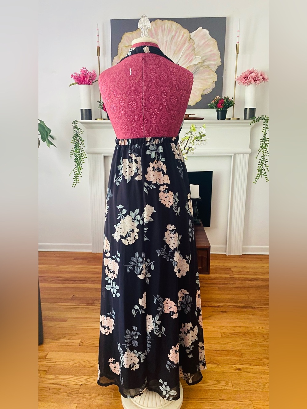 Show Me Your Mumu Black Floral Print maxi dress - Picture 2 of 6